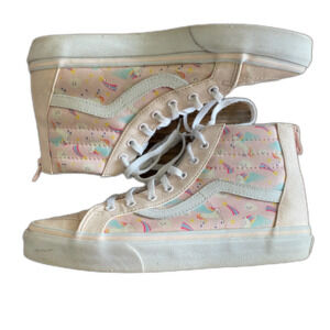Vans Sk8-Hi High-Top Pink Unicorn Sneakers Girls’ 5
